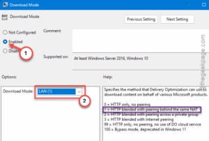 enabled lan 1 http blended
