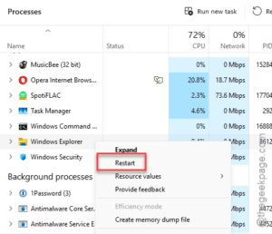 restart windows expl
