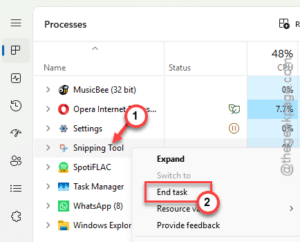 snipping tool end task