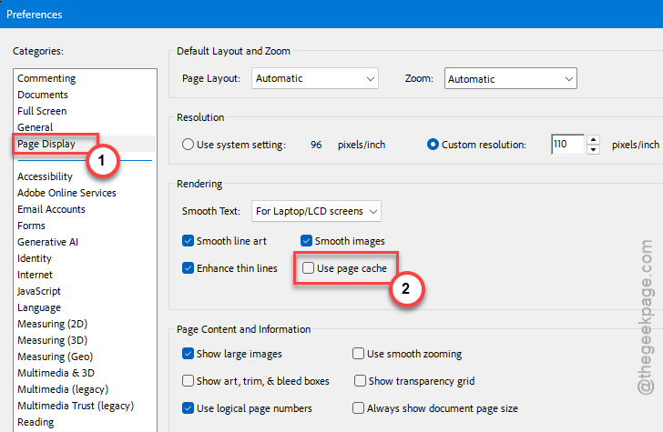 Adobe Acrobat Freezing With Multiple PDFs? 6 Fixes 1 use page cache uncheck
