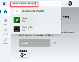 xbox identity provier