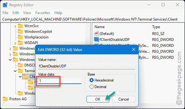 RDP Freezes at 'Estimating Connection Quality' - What to Do? 2 1 fclientudp