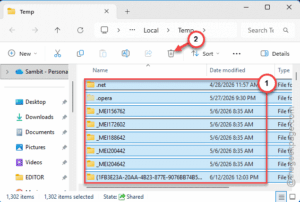 delete temp folder