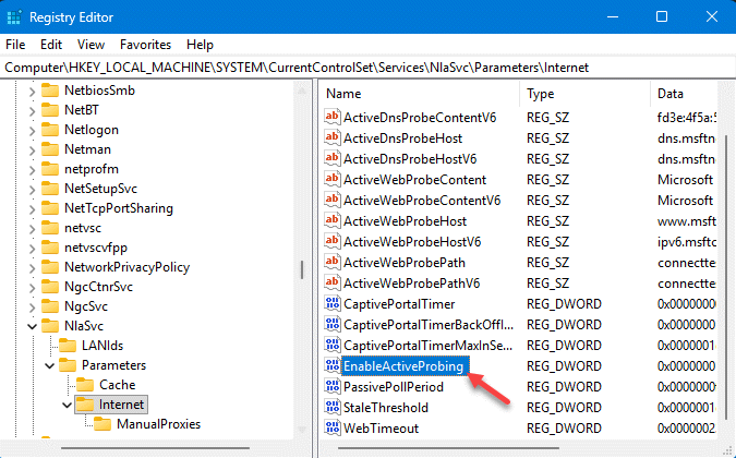 Fix the 'No Internet' Warning When You're Actually Online 1 enable active probing
