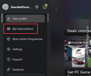 my subscriptions