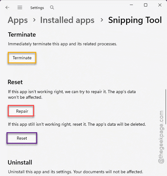 Windows 11 Won't Let You Screenshot - Here's the Fix. 2 repair reset snipping tool