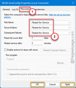 restart the service