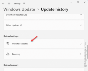 uninstall updates