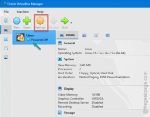 vm settings