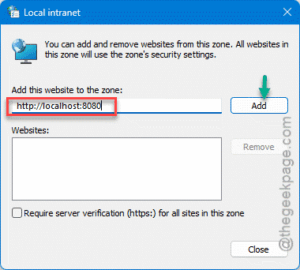 add local host