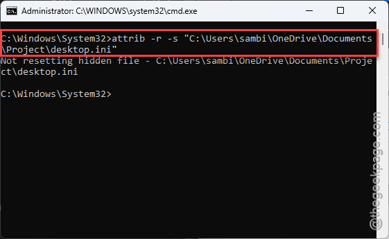 Custom Folder Icons Keep Resetting on Windows 11 - How to Fix 3 attrib r s