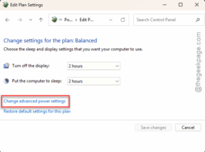 change advanced power settings