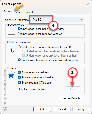 File Explorer Opens Blank After KB5095093 - How to Fix 3 file explorer history clear