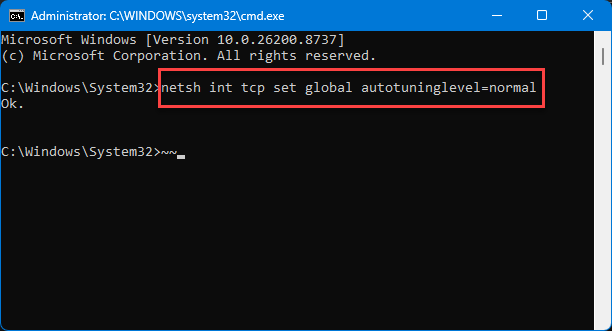 Very Low LAN Copy Speed After a Windows Update - How to Fix 3 netsh int tcp