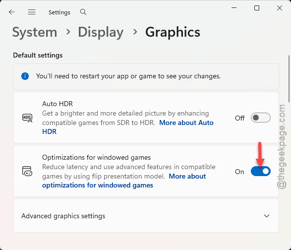 Fix Auto HDR Color Inversion in OpenGL Games in Windows 11 2 optimizations for windowed games