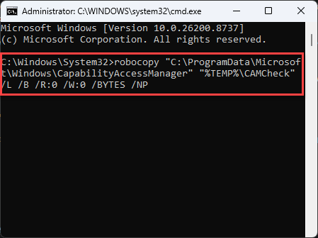 Capability Access Manager Eating 500GB storage on Windows 11 - Here's the Fix 1 robocopy