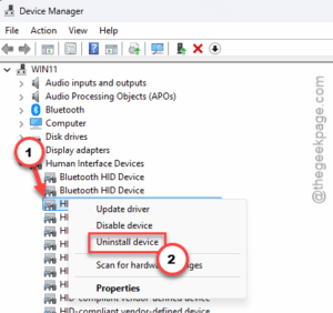 uninstall device