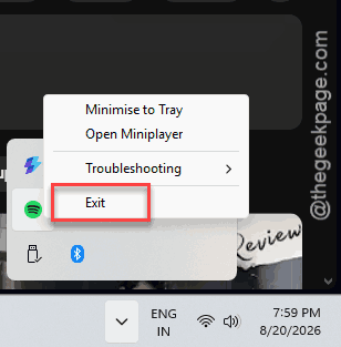 Fix Copilot Screen Context Button Grayed Out (Win 11) 1 exit quit spotify