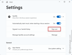 sign out spotifu