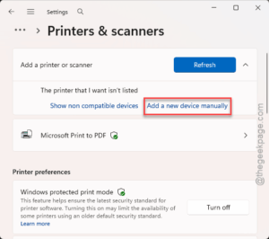 add a new device manually