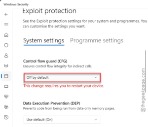control flow guard off