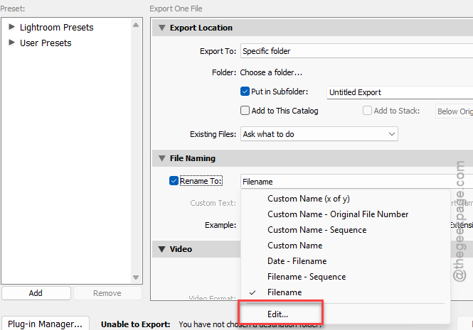 Lightroom Classic v15 Skipping Export Sequence Numbers - How to Fix 2 edit file naming
