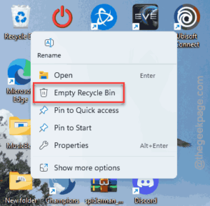 empty recycle bin