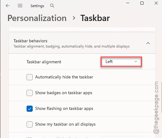 Fix Taskbar System Tray Icons Overlapping in Win 11 2 left taskbar