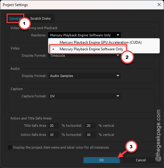 Fix Adobe Premiere NPU Export Crash on Copilot+ PCs 2 mercury playback engine software only