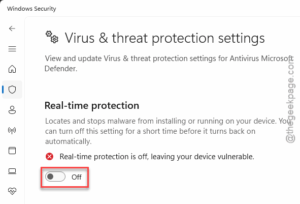 real time protec off