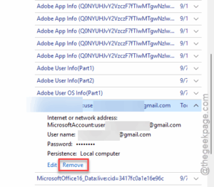 remove onedrive creds