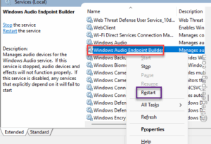windows audio endpoint restart