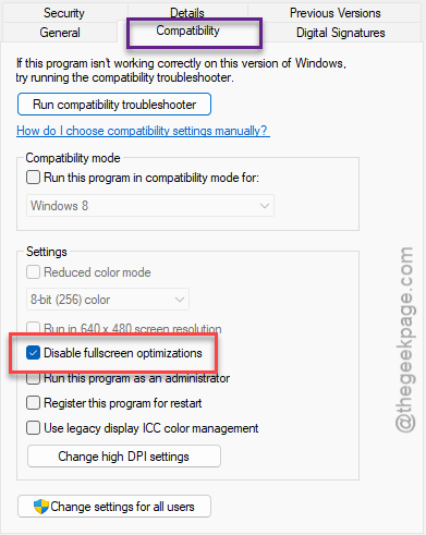 Fix Games Losing Focus on Every Click in Windows 11 25H2 1 disable fullscreen optimizations
