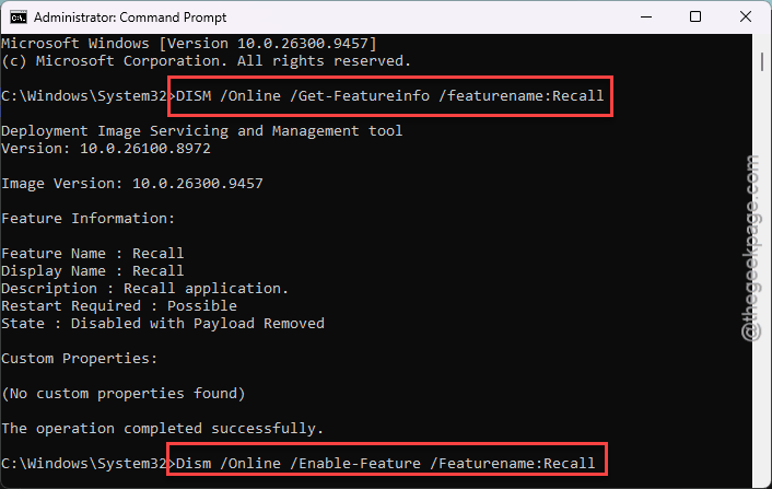 Fix Windows 11 Recall Not Opening or Missing 2 dism online feature recall