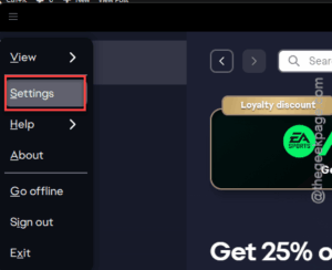 settings main