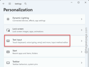 text input