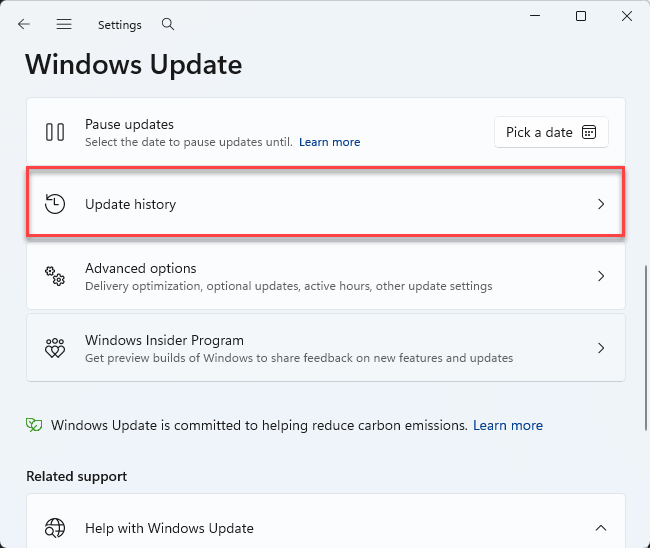 Fix AMD Radeon Game Crashes from Win 11 KB5124010 Update 1 update history