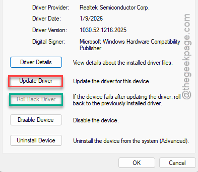 Fix DPC_WATCHDOG_VIOLATION BSOD on Lenovo PCs in Windows 11 3 update rollback driver