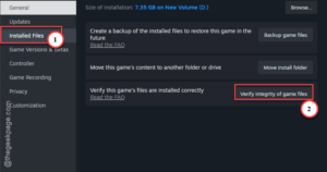 verify integrity of game files